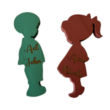 Load image into Gallery viewer, Wooden Puppets for Heart Keepsake Compartments