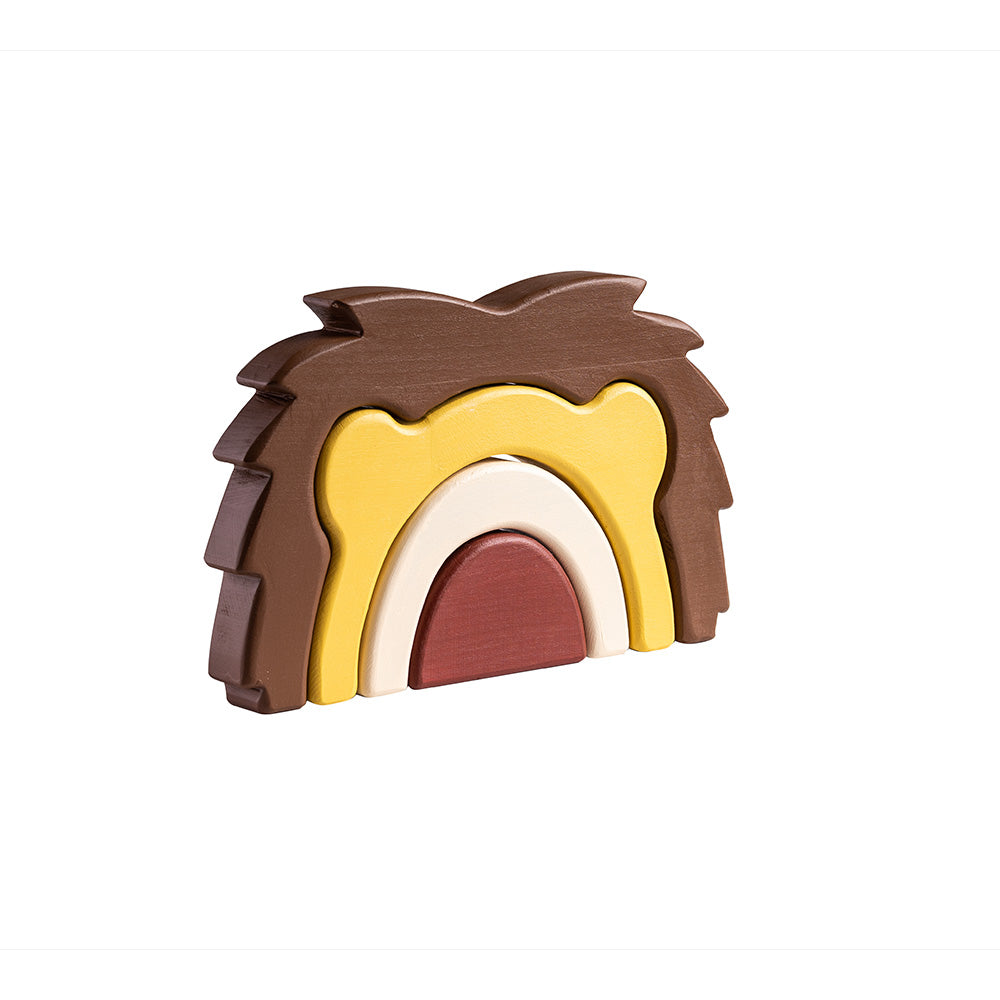 AVWoodSy Waldorf 4-Piece Majestic Lion Stacker symbolizing King of the Jungle