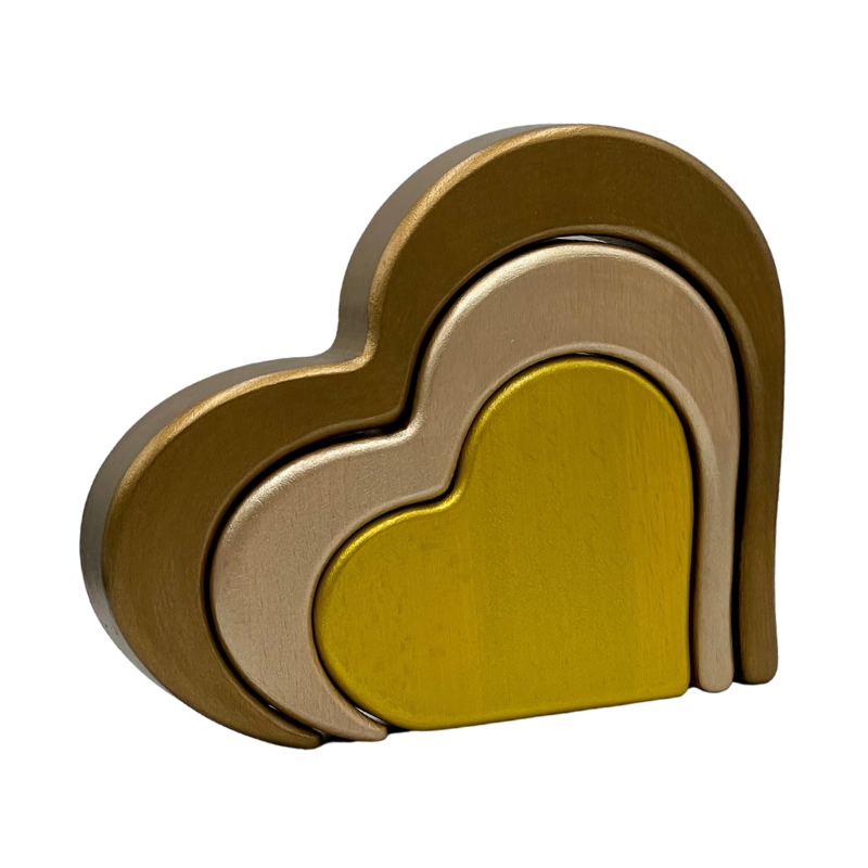 Valentine Golden Heart with personalised engraving